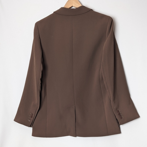 ❌SOLD❌WILFRED Sorrento Blazer Single  Breasted Caramelized Brown M Aritzia - Picture 6 of 10